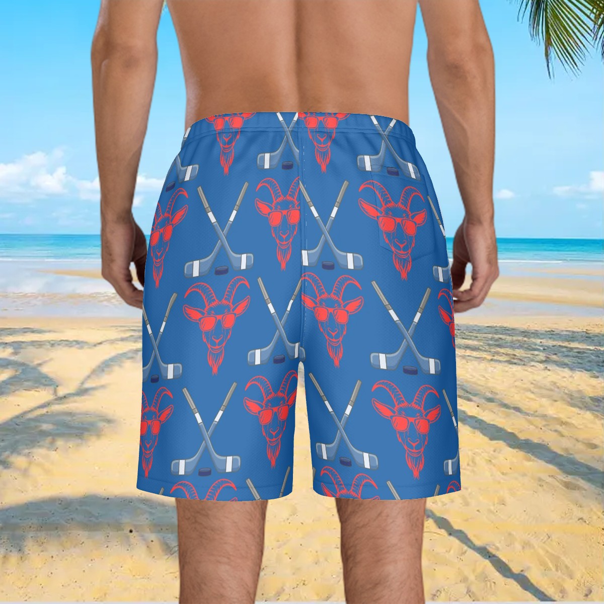 Water to Workout Hybrid Shorts - Goated Hockey Dark Blue