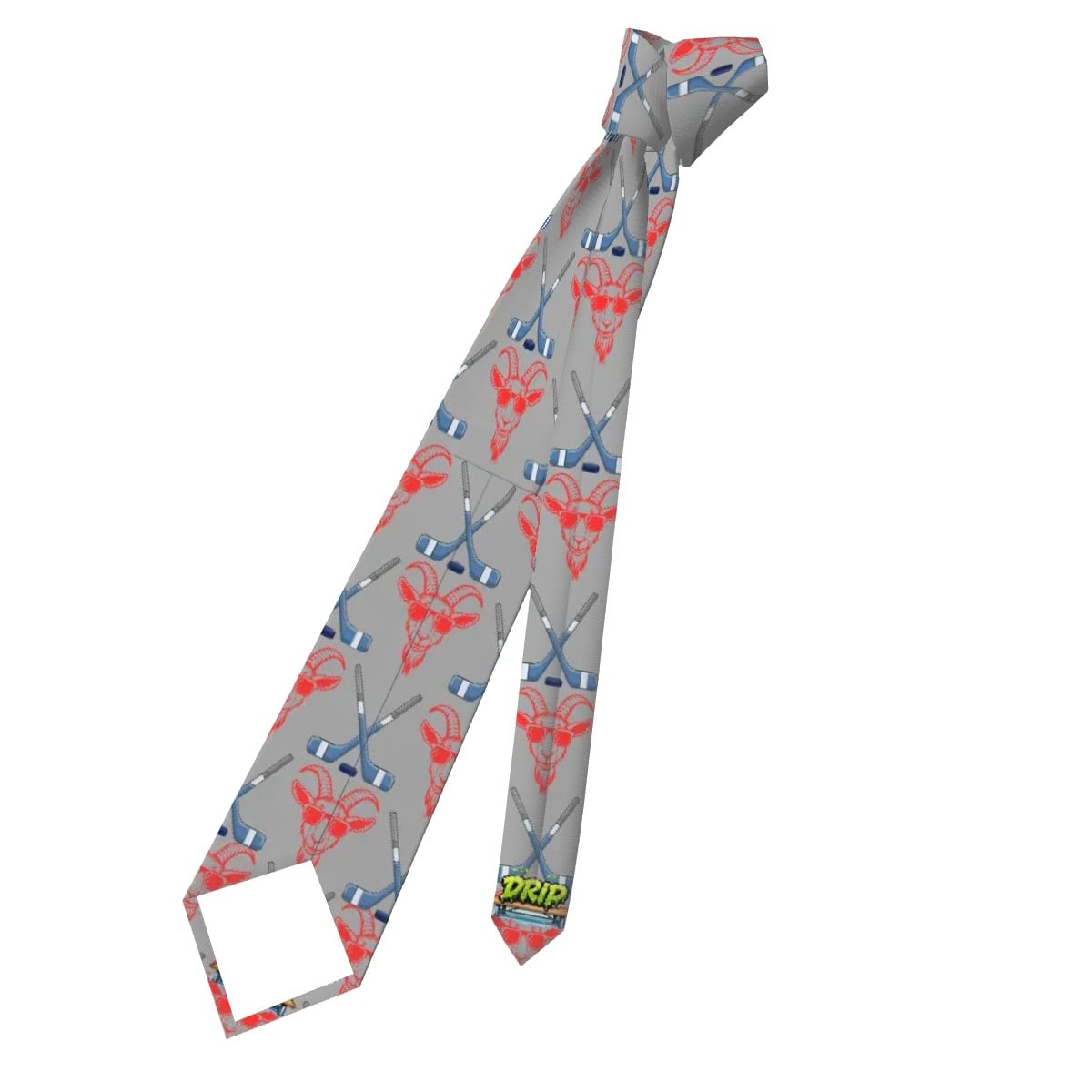 Game Day Tie - Hockey Goated Grey