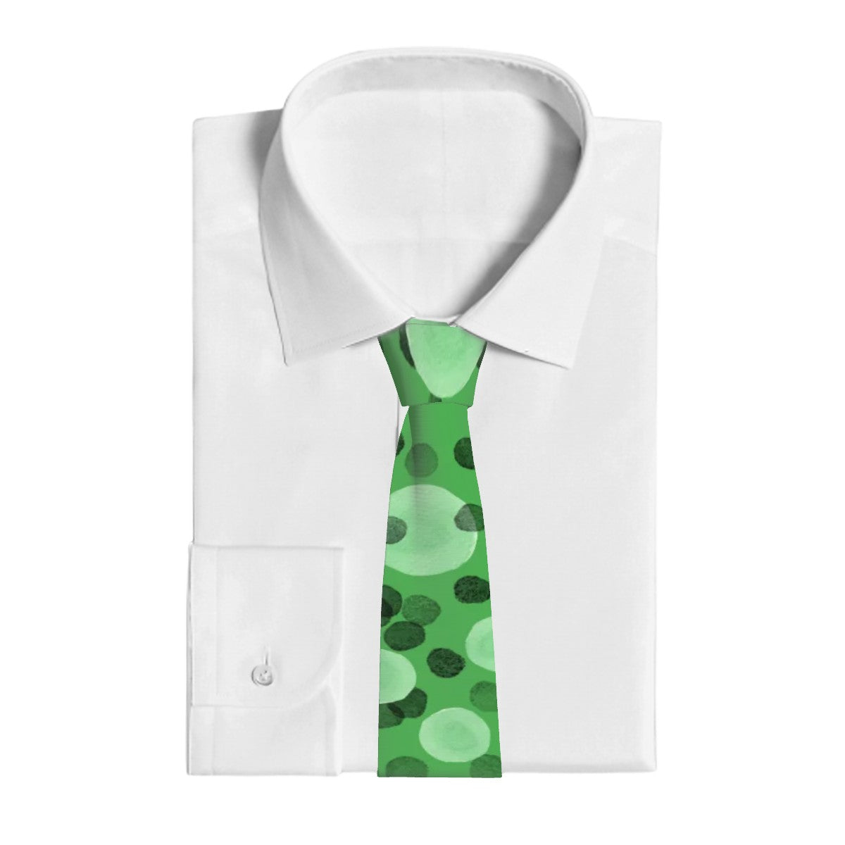 Game Day Tie - Polka Dot Sketch Green