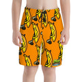 Youth Swim Shorts - Bananas for Hockey Orange
