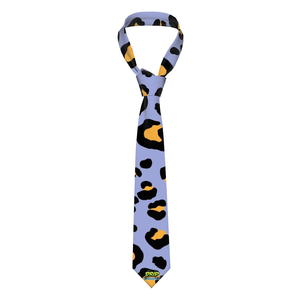 Game Day Tie - Drip Bench Leopard Light Purple