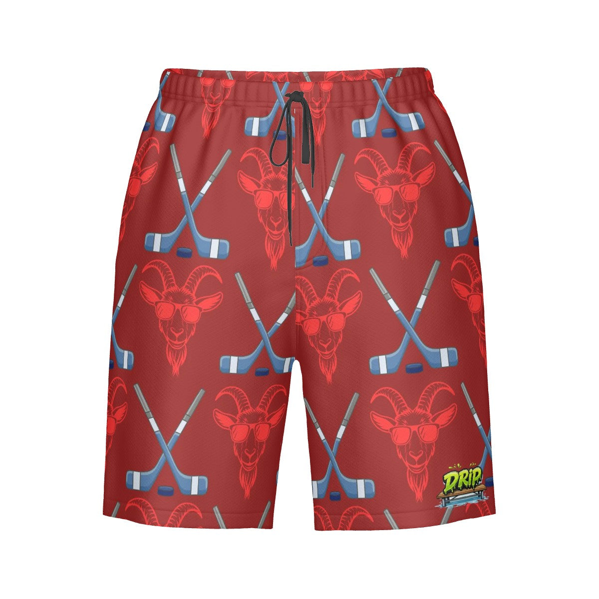 Men/Teen Swim Shorts - Goated Classic Red