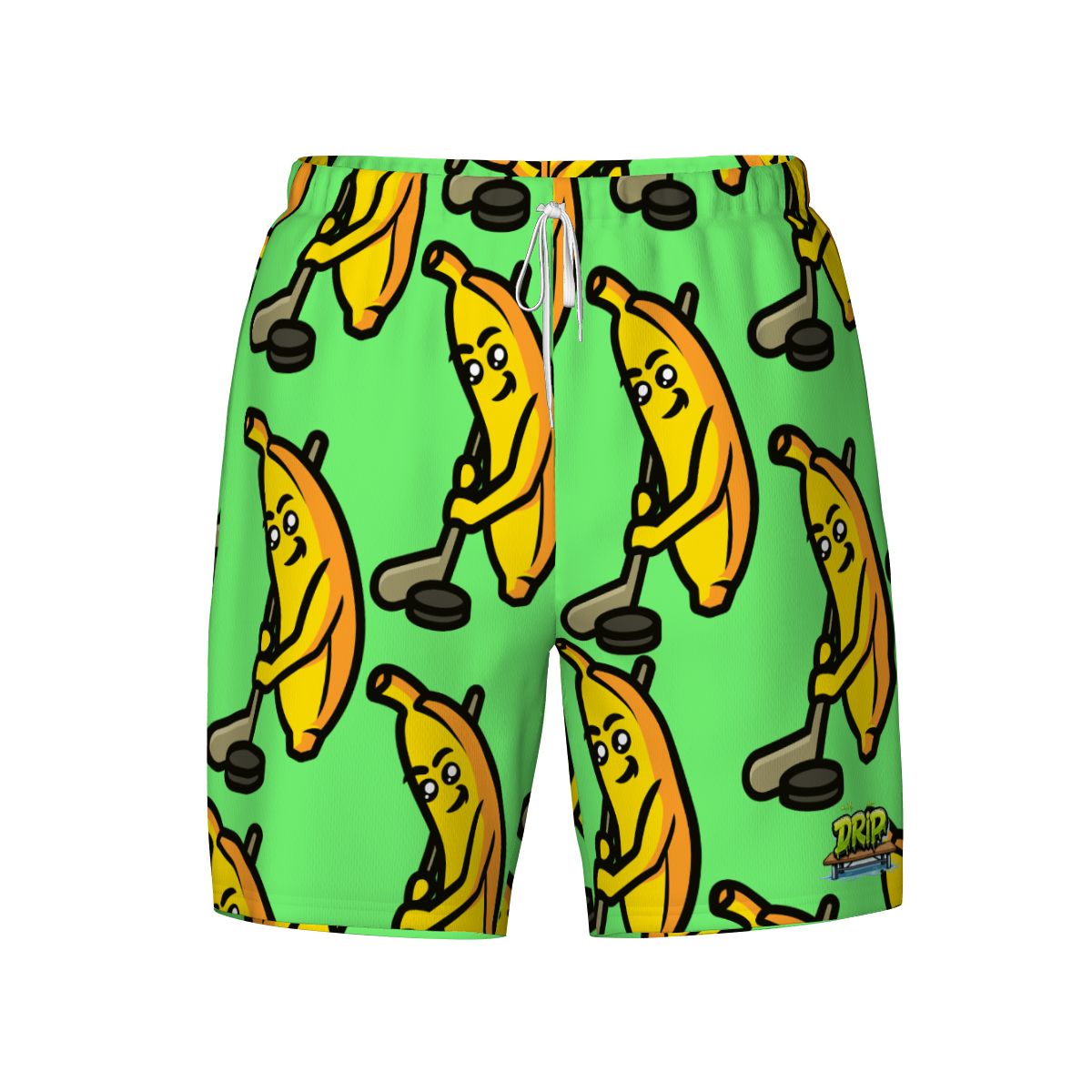 W2W Pro Mesh Hybrid Shorts - Bananas for Hockey Hot Green