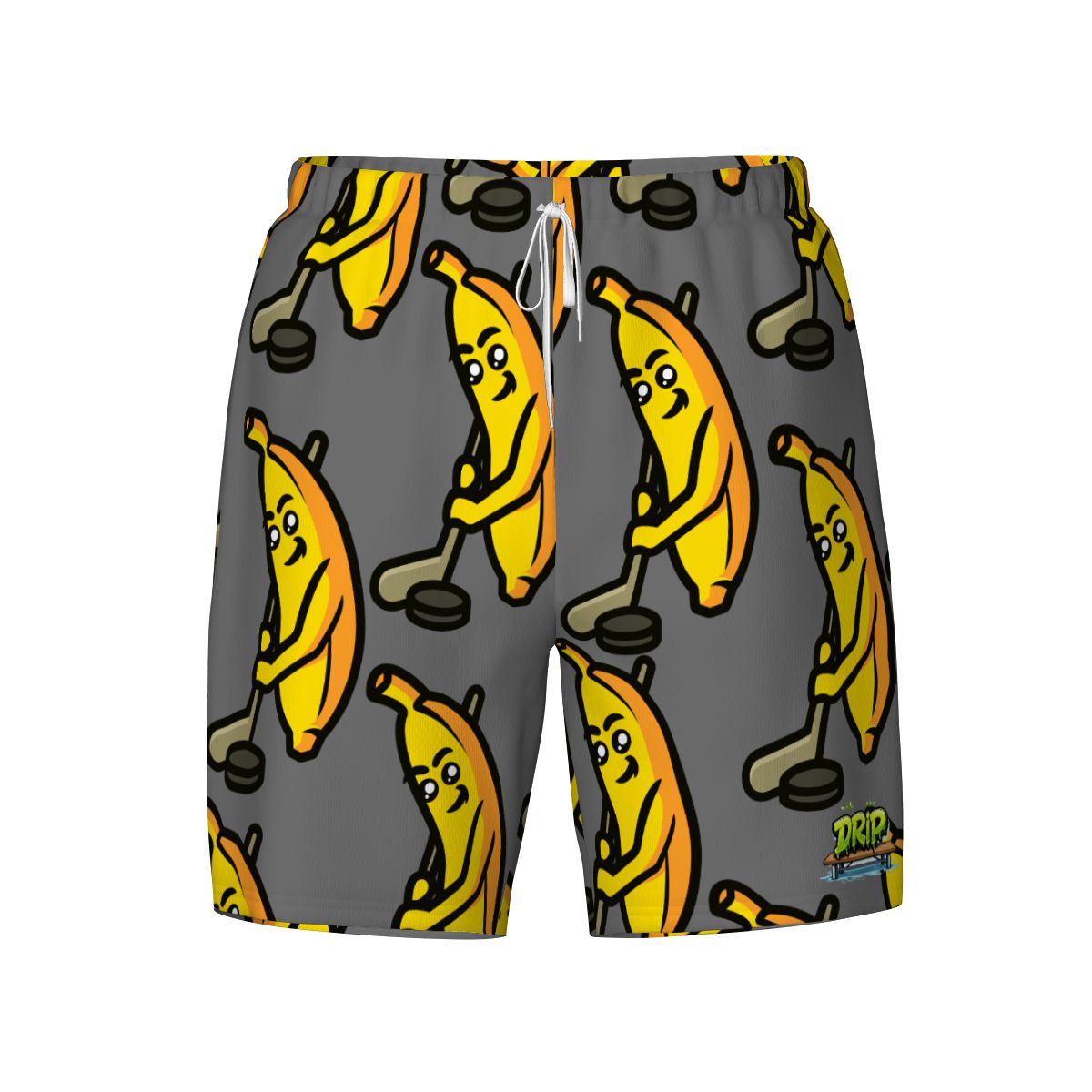 W2W Pro Mesh Hybrid Shorts - Bananas for Hockey Dark Grey