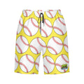 Men/Teen Swim Shorts - Classic Baseball Yellow