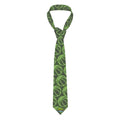 Game Day Tie - Neon Green Basketballs Charcoal