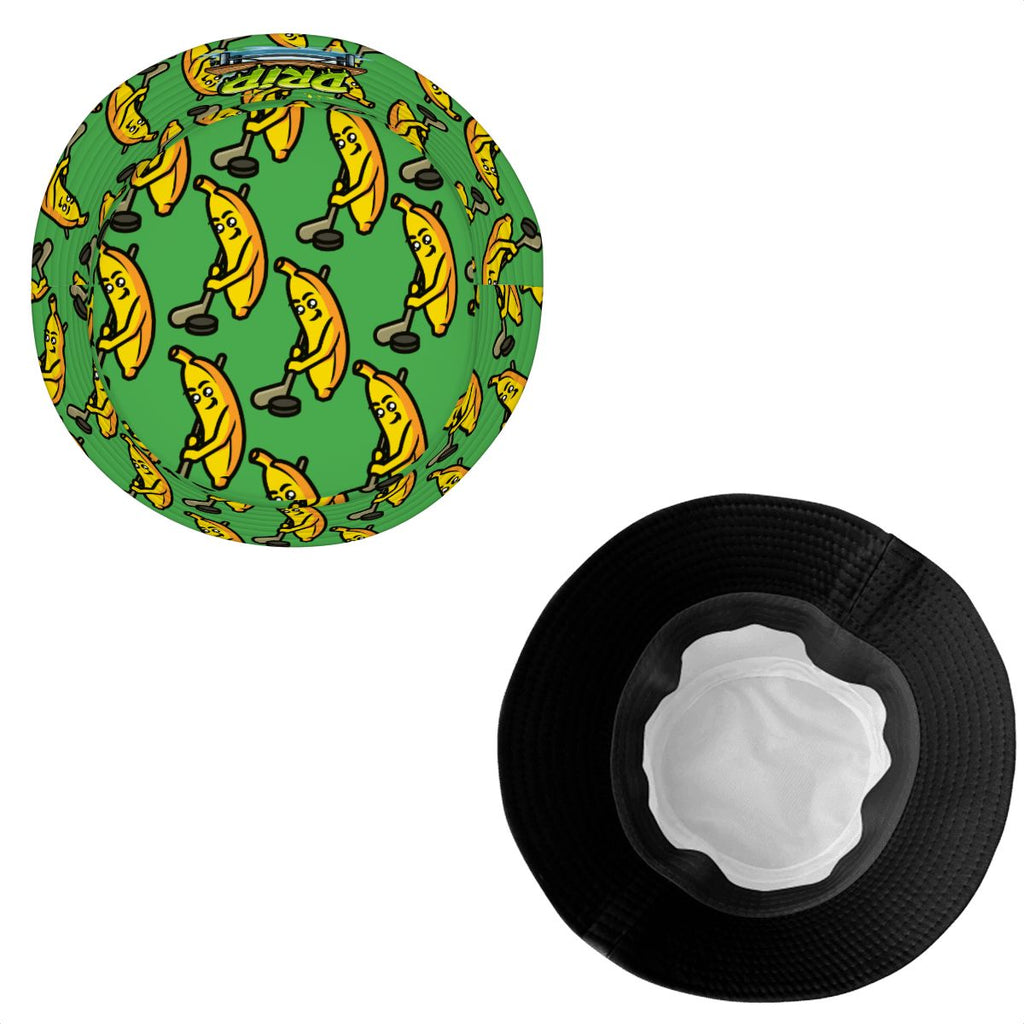 Drip Bucket Hat - Bananas for Hockey Green