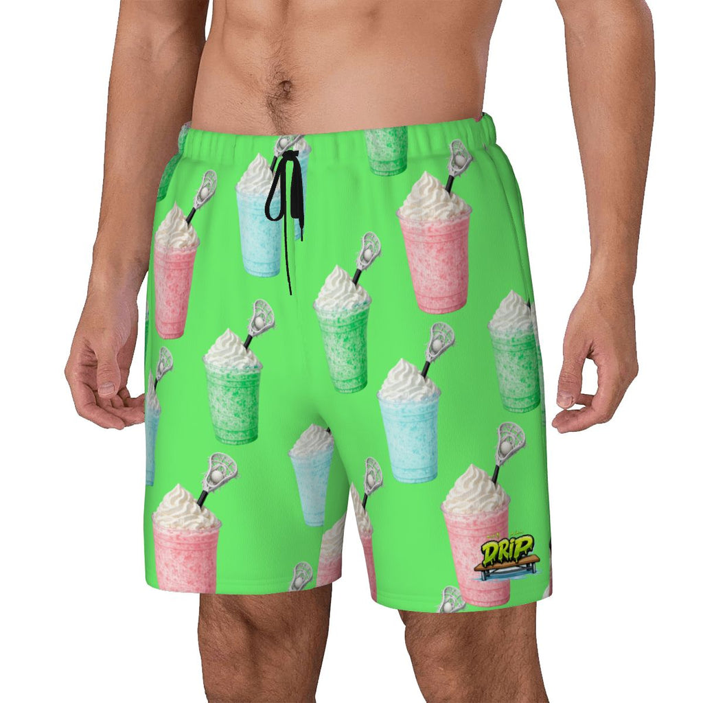 W2W Pro Mesh Hybrid Shorts - Ice Cream Lacrosse Hot Green