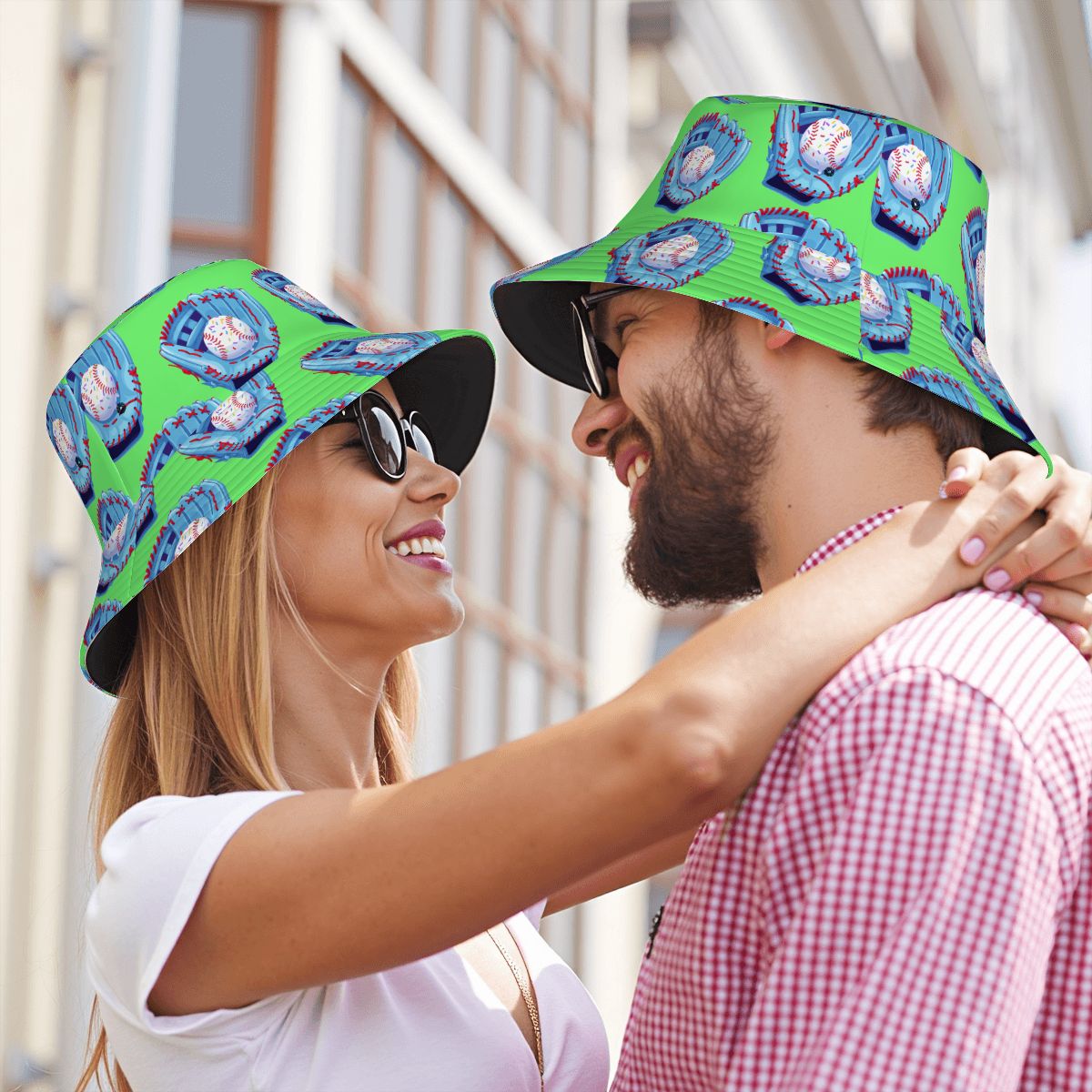 Drip Bucket Hat - Baseball Sprinkles Drip Hot Green
