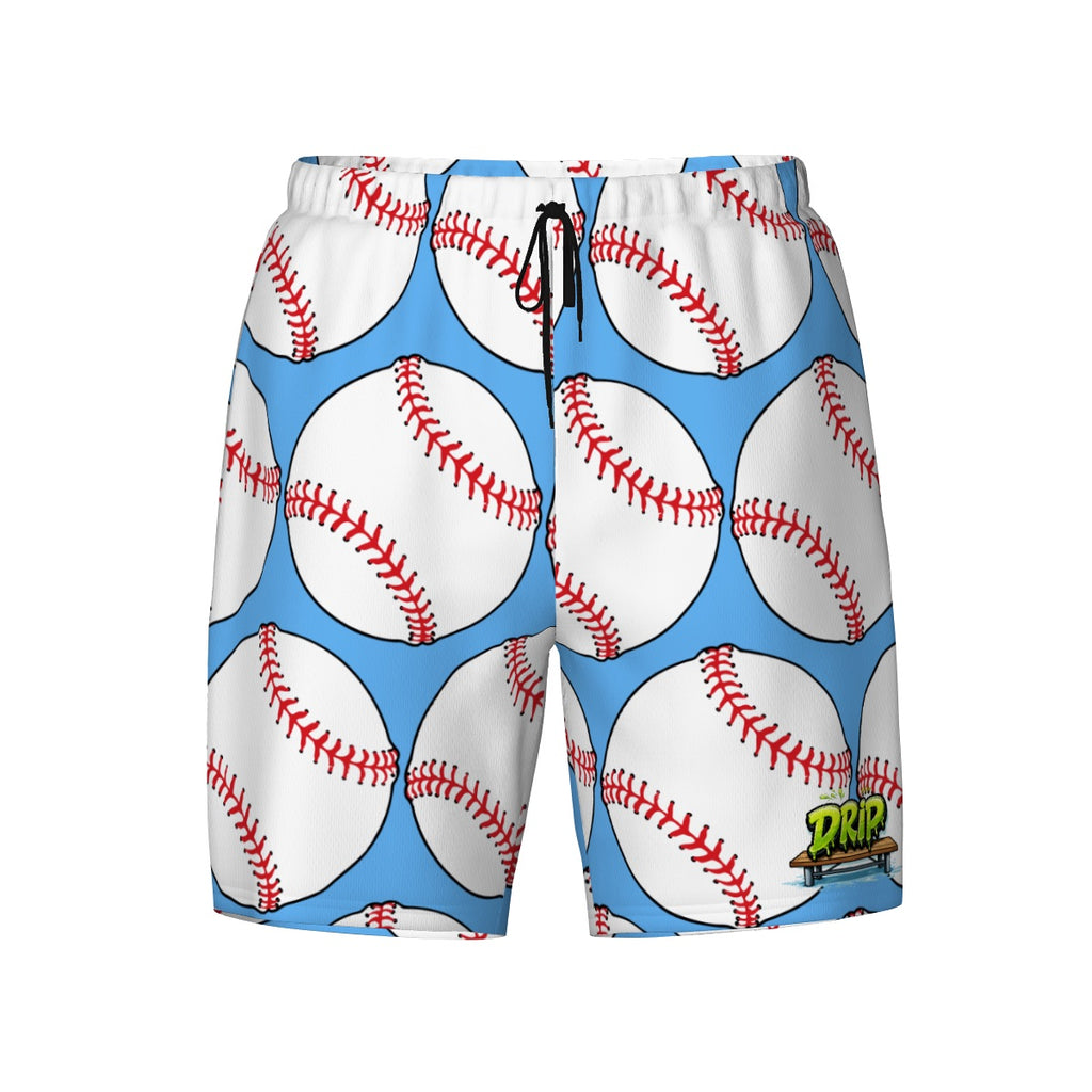 W2W Pro Mesh Hybrid Shorts - Blue Classic Baseballs