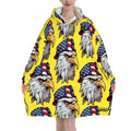 Adult Blanket Sweatshirt - Eagles Fly Yellow