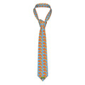 Game Day Tie - Pizza Sky Blue