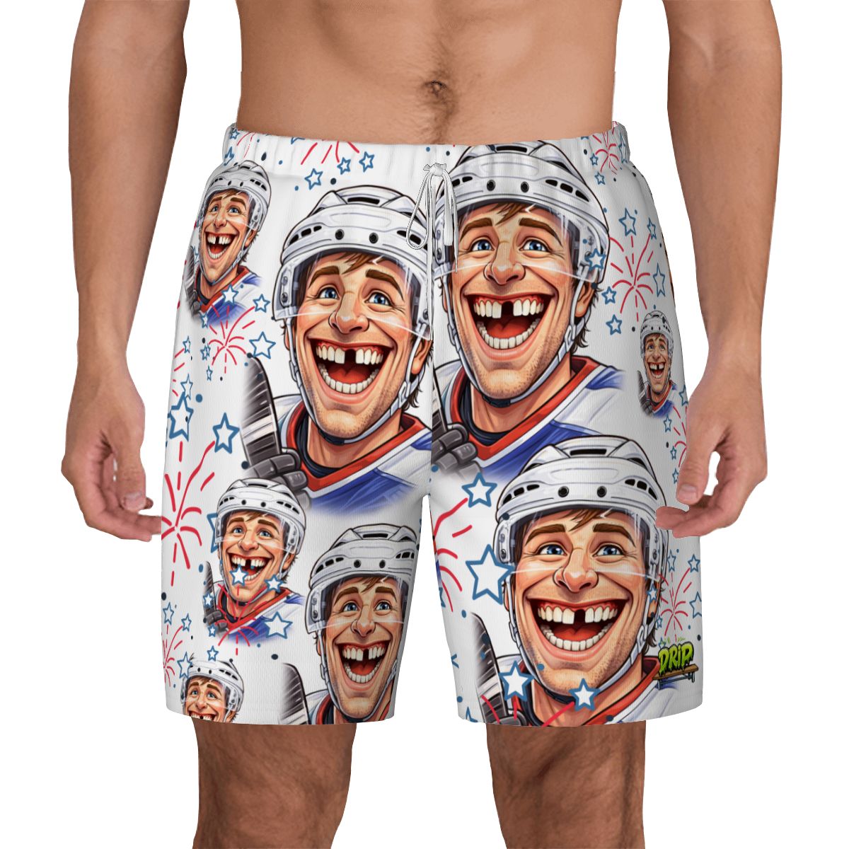 W2W Pro Mesh Hybrid Shorts - Red, White and Tooth