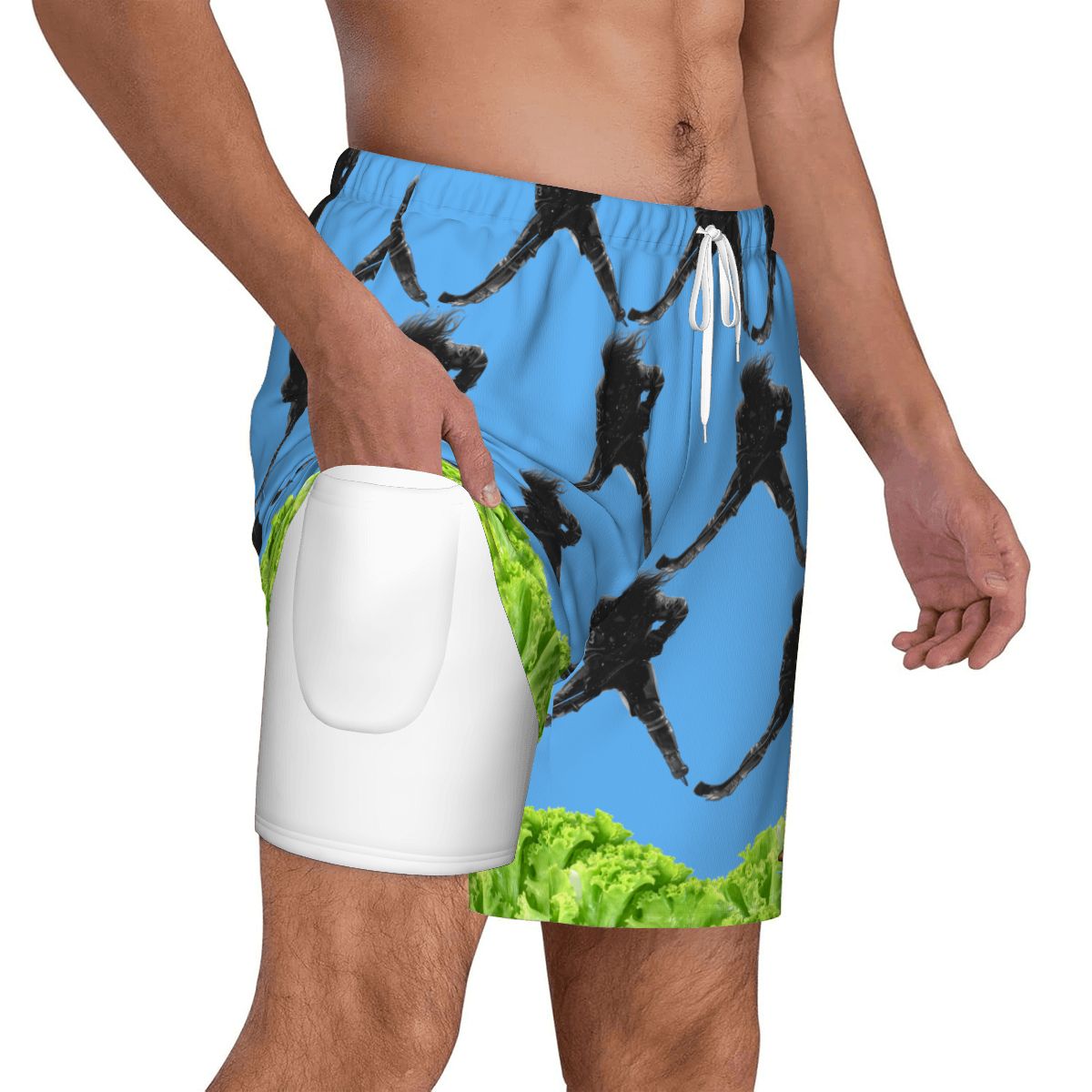 W2W Pro Mesh Hybrid Shorts - Lettuce Hockey Hair Flo Blue