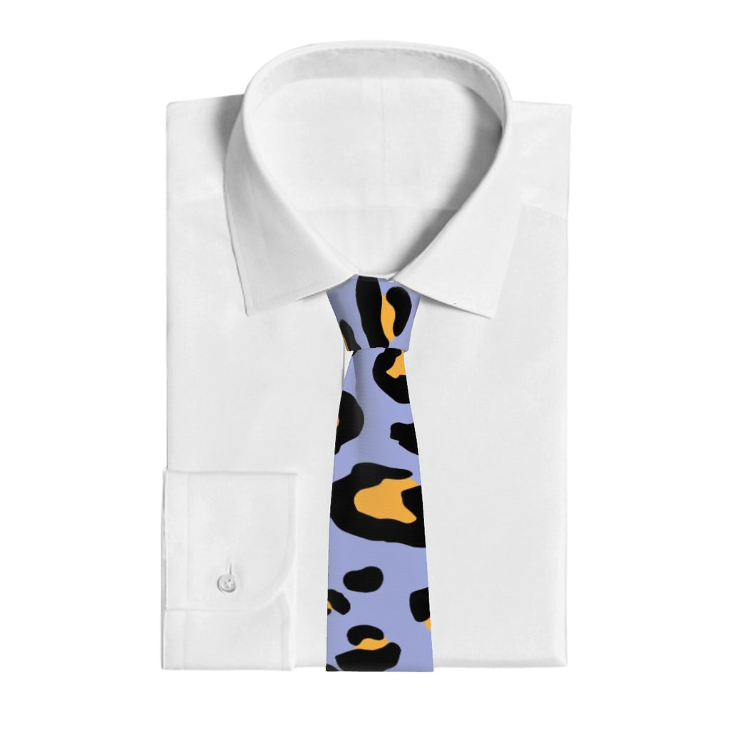 Game Day Tie - Drip Bench Leopard Light Purple