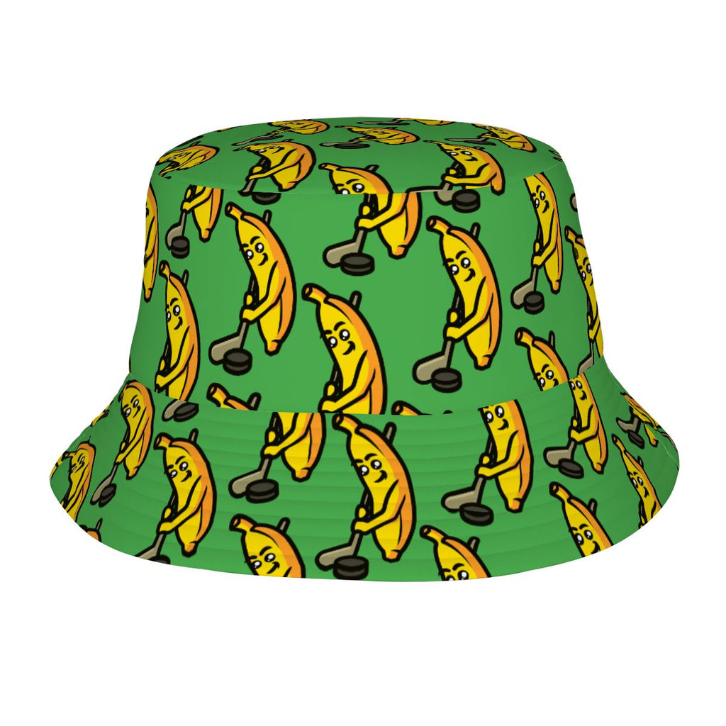 Drip Bucket Hat - Bananas for Hockey Green