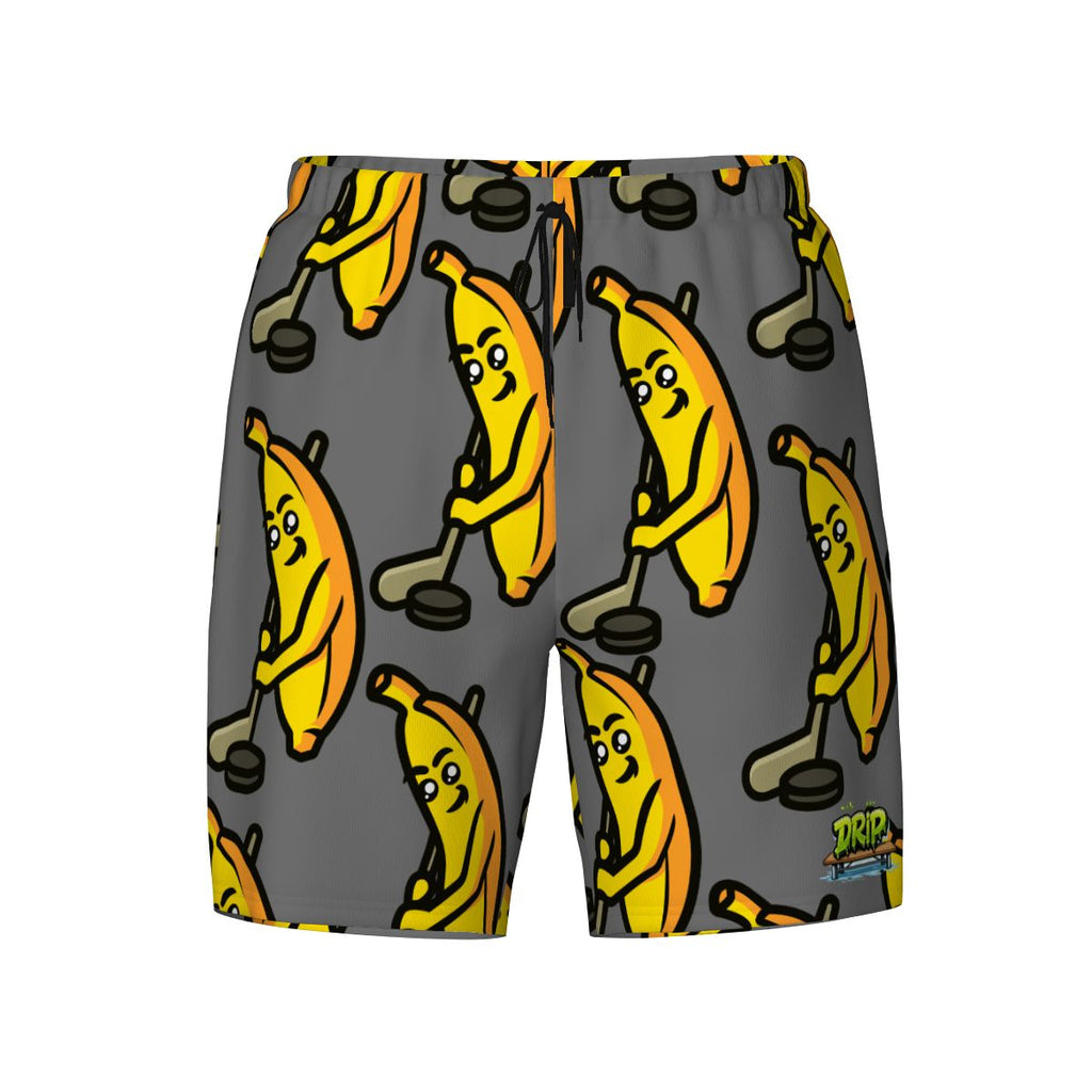 W2W Pro Mesh Hybrid Shorts - Bananas for Hockey Dark Grey