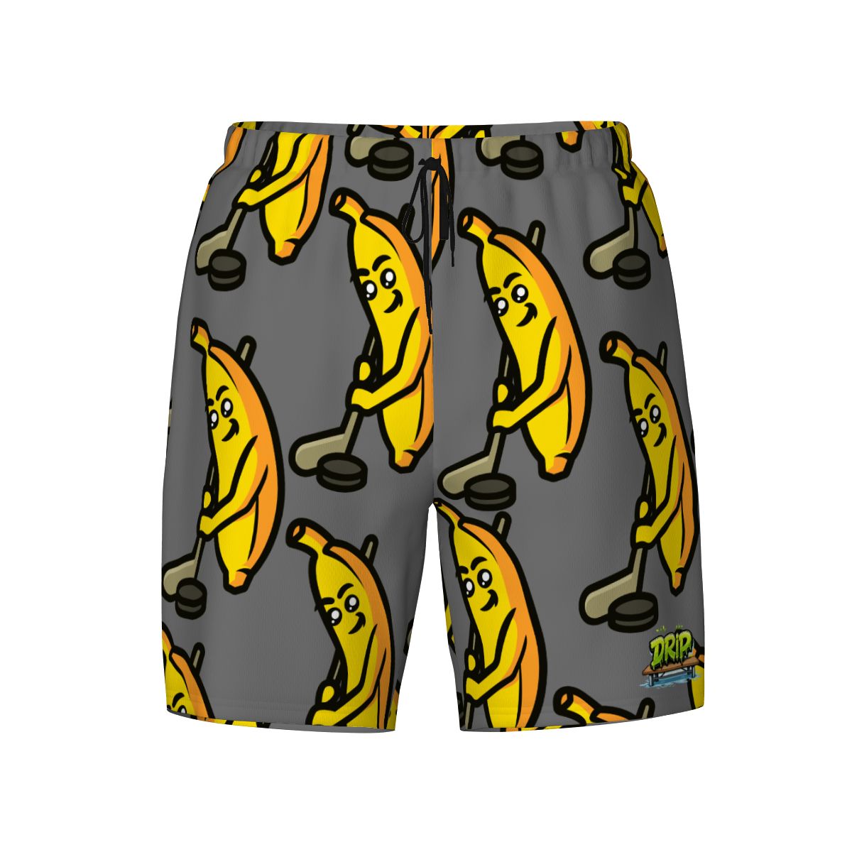 W2W Pro Mesh Hybrid Shorts - Bananas for Hockey Dark Grey