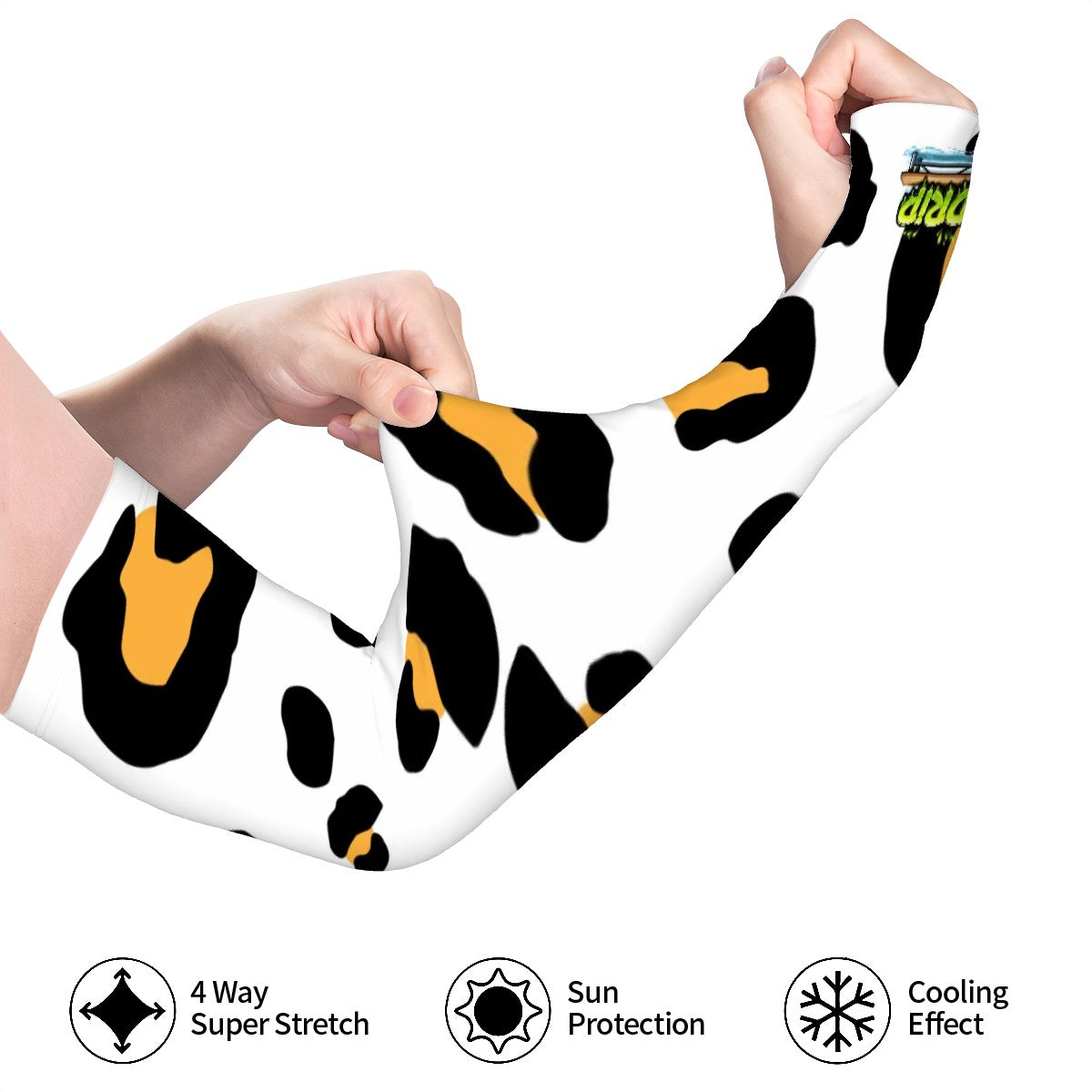 Drip Bench Performance Arm Sleeves - Drip Bench Leopard White