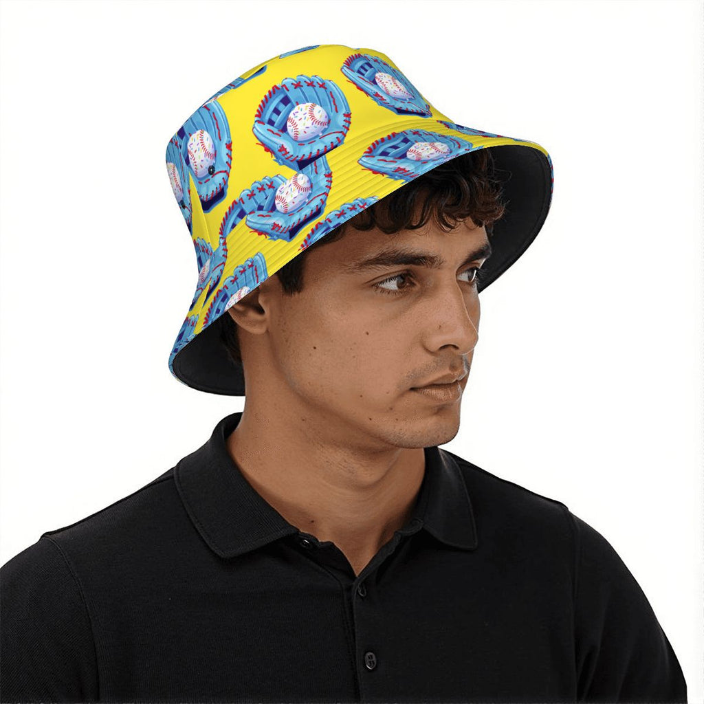 Drip Bucket Hat - Baseball Sprinkles Drip Yellow