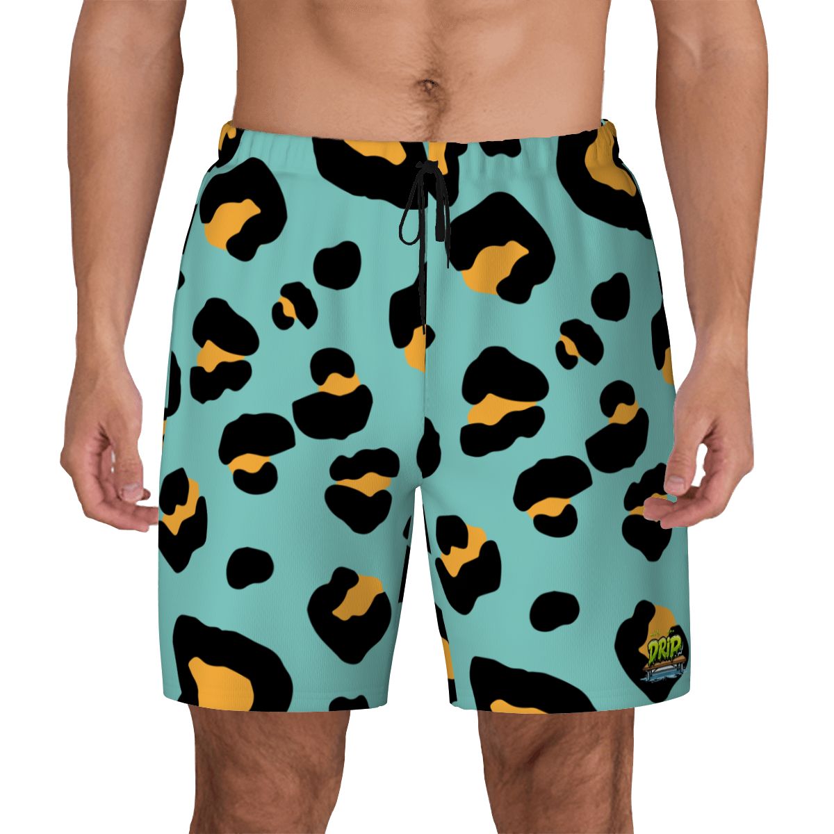 W2W Pro Mesh Hybrid Shorts - Drip Bench Leopard Caribbean