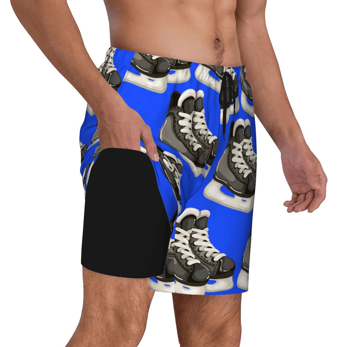 W2W Pro Mesh Hybrid Shorts - Hockey Skates Royal Blue