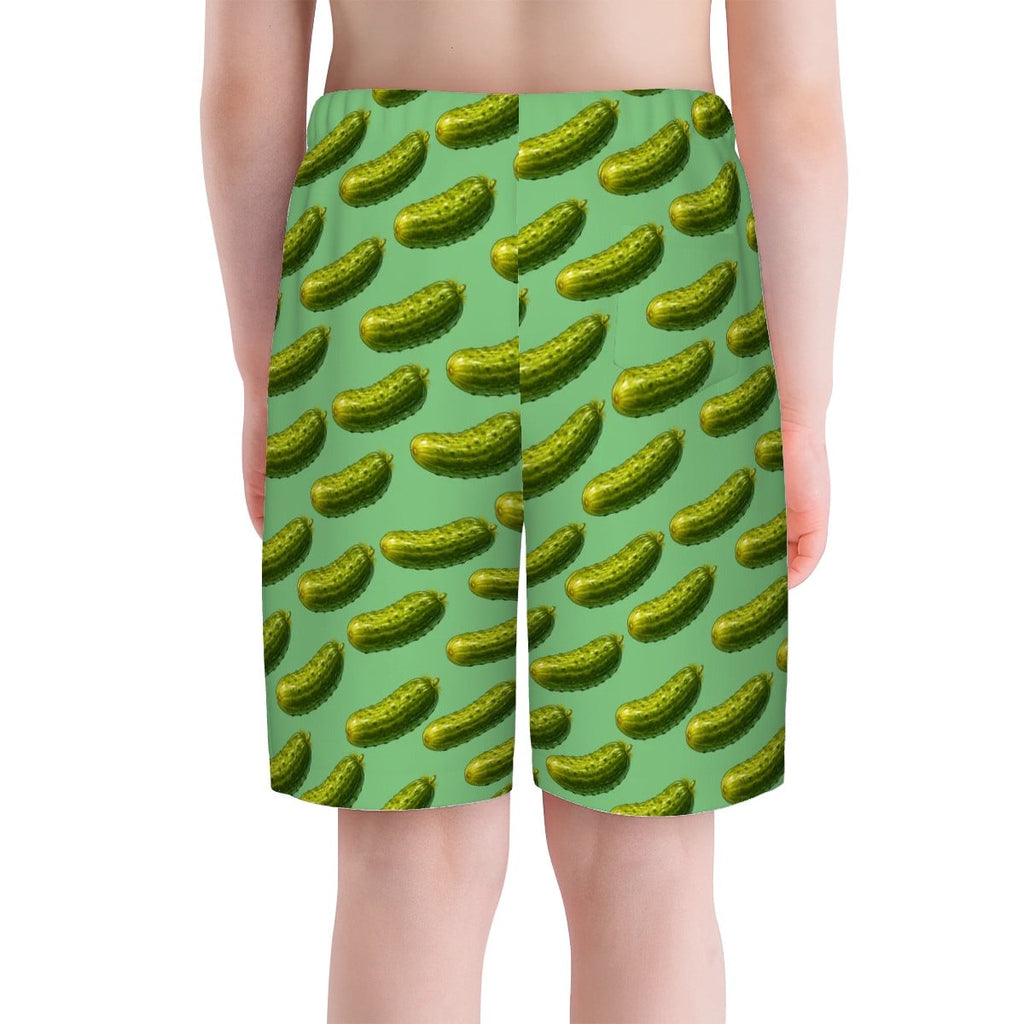 Youth Swim Shorts - Pickled Green