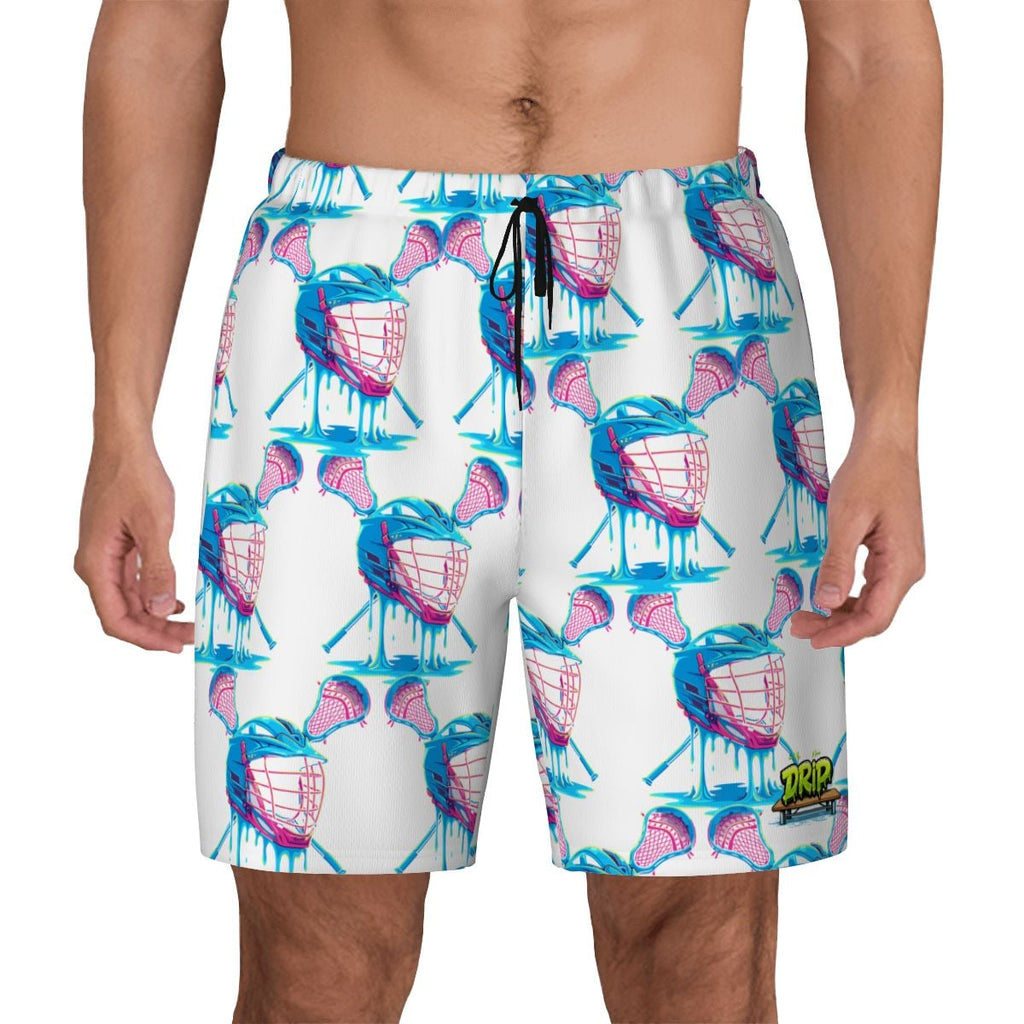W2W Pro Mesh Hybrid Shorts - Lacrosse Helmet Sticks White