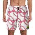 W2W Pro Mesh Hybrid Shorts - Baseballs Classic Pink