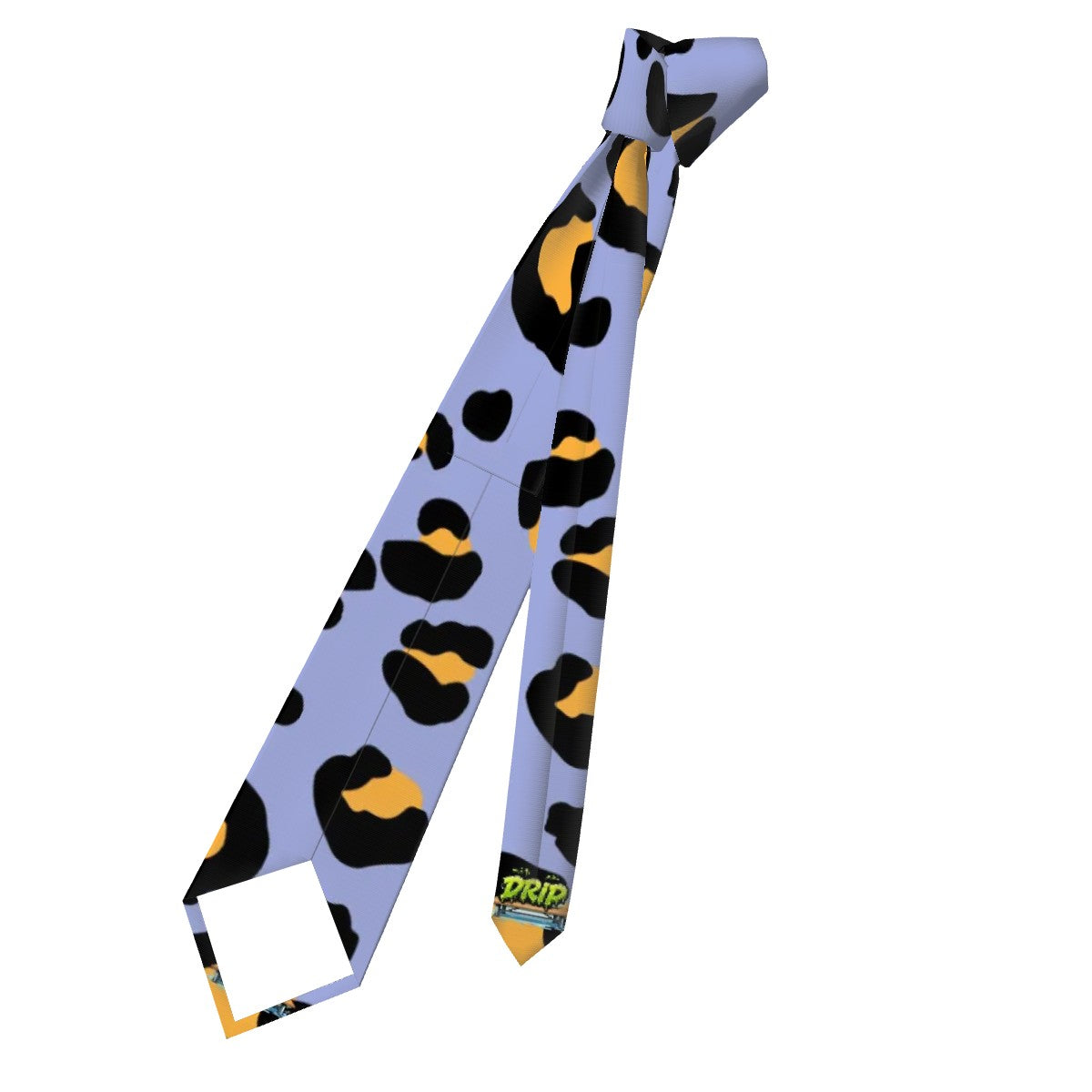 Game Day Tie - Drip Bench Leopard Light Purple