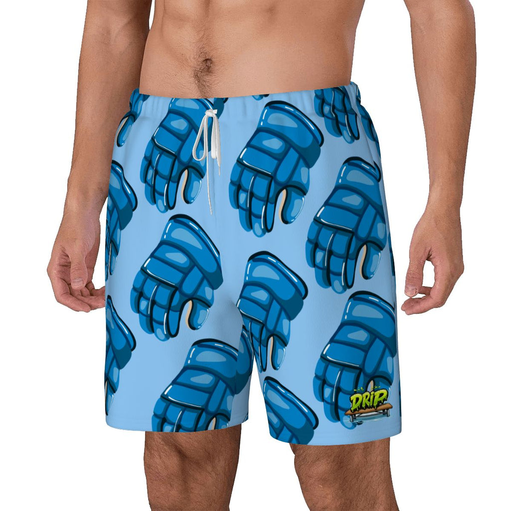 W2W Pro Mesh Hybrid Shorts - Blue Hockey Gloves Ice Blue