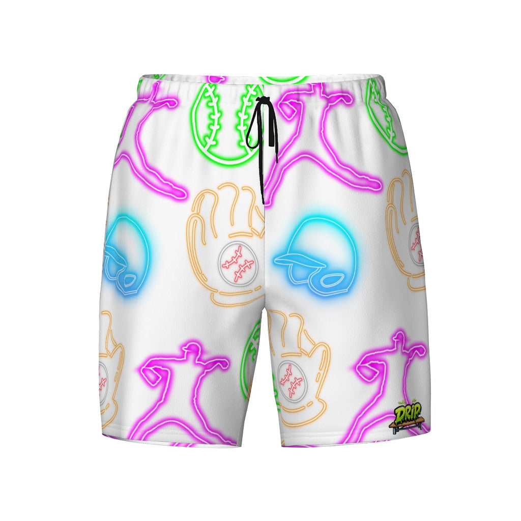 W2W Pro Mesh Hybrid Shorts - White Neon Lights