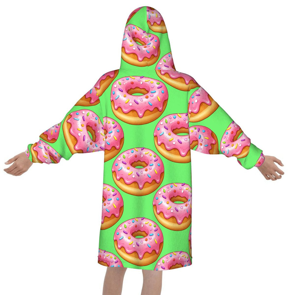 Youth Blanket Sweatshirt - Donut Drip Hot Green