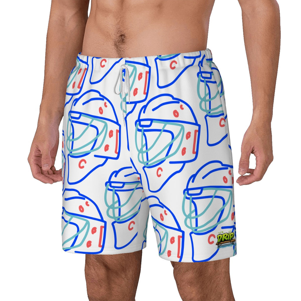 W2W Pro Mesh Hybrid Shorts - Goalie Helmet Sketch White
