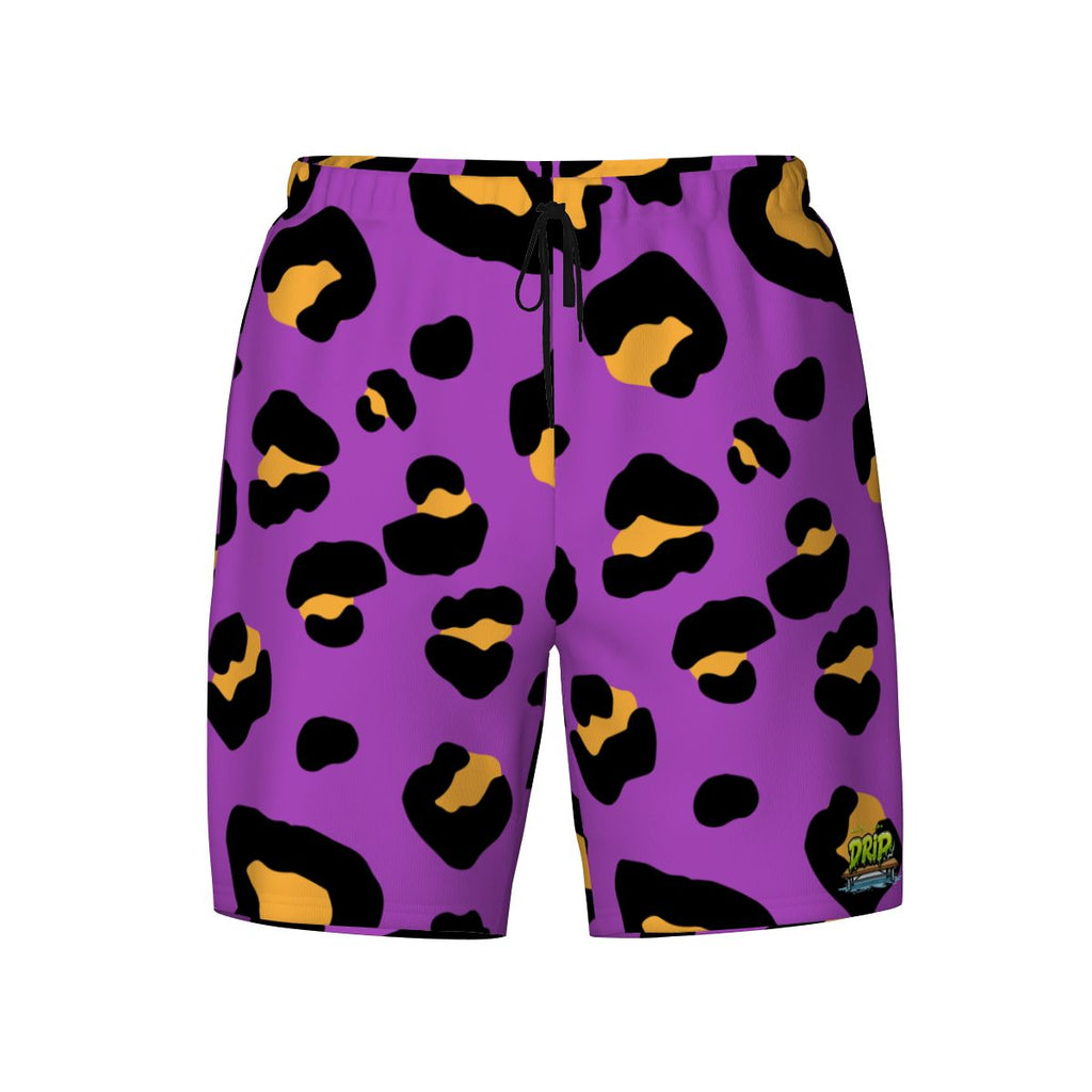 W2W Pro Mesh Hybrid Shorts - Drip Bench Leopard Purple