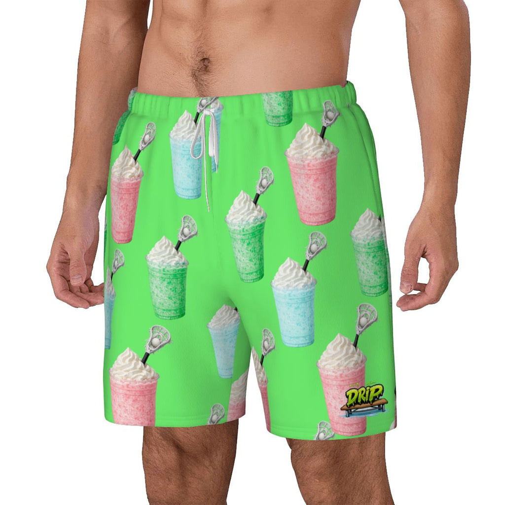 W2W Pro Mesh Hybrid Shorts - Ice Cream Lacrosse Hot Green