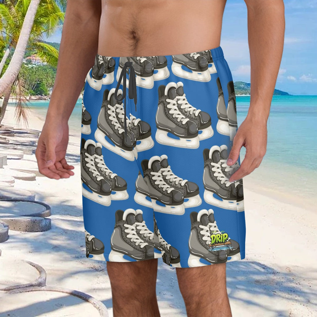 Water to Workout Hybrid Shorts - Hockey Skates Dark Blue