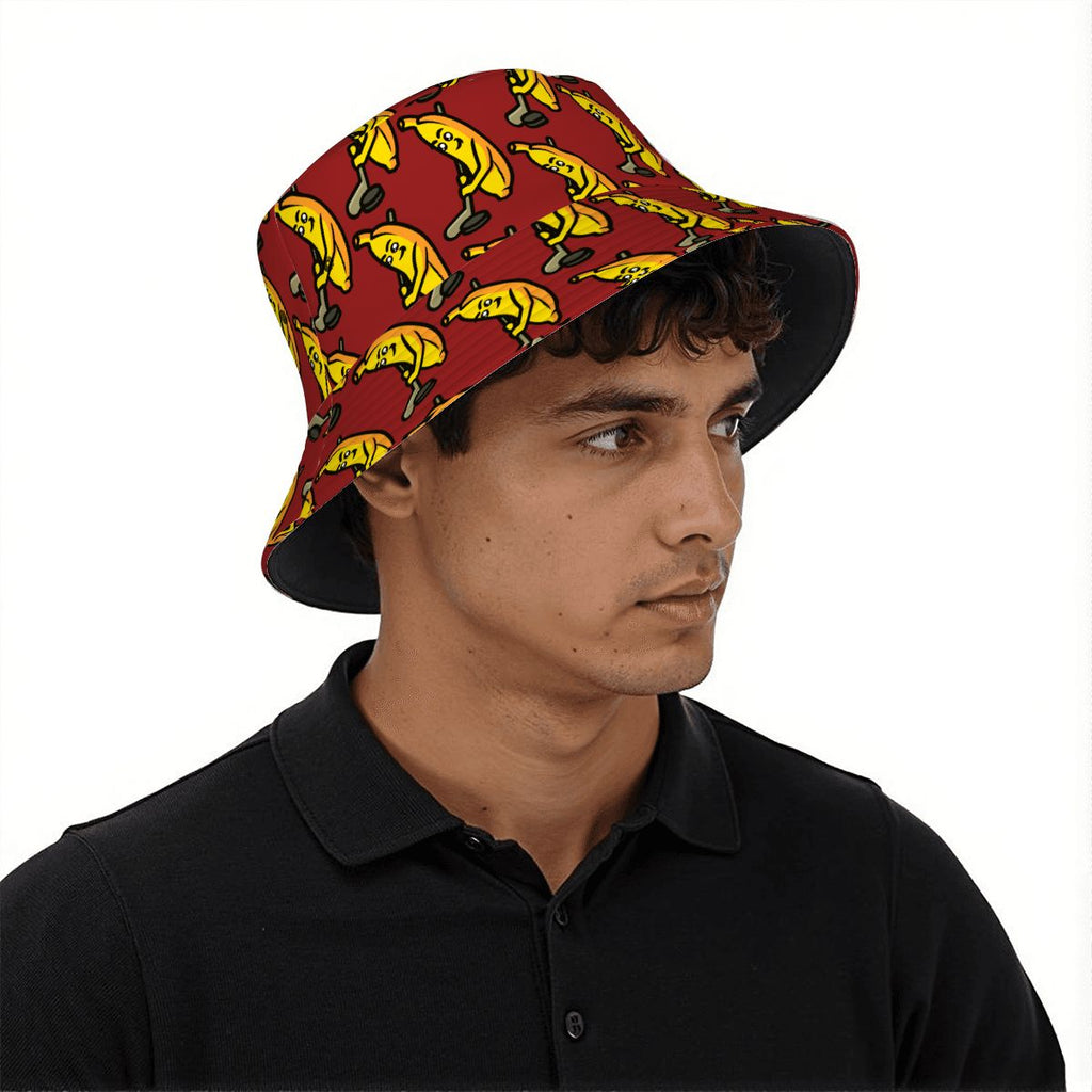 Drip Bucket Hat - Bananas for Hockey Classic Red
