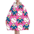 Adult Blanket Sweatshirt - Stars and Strikes Hot Pink