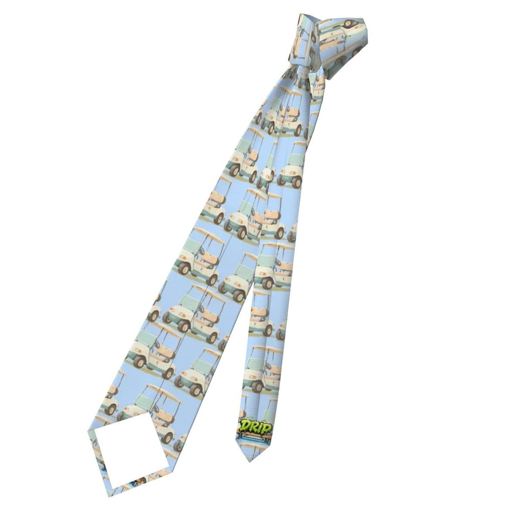 Game Day Tie - Golf Cart Vintage Blue