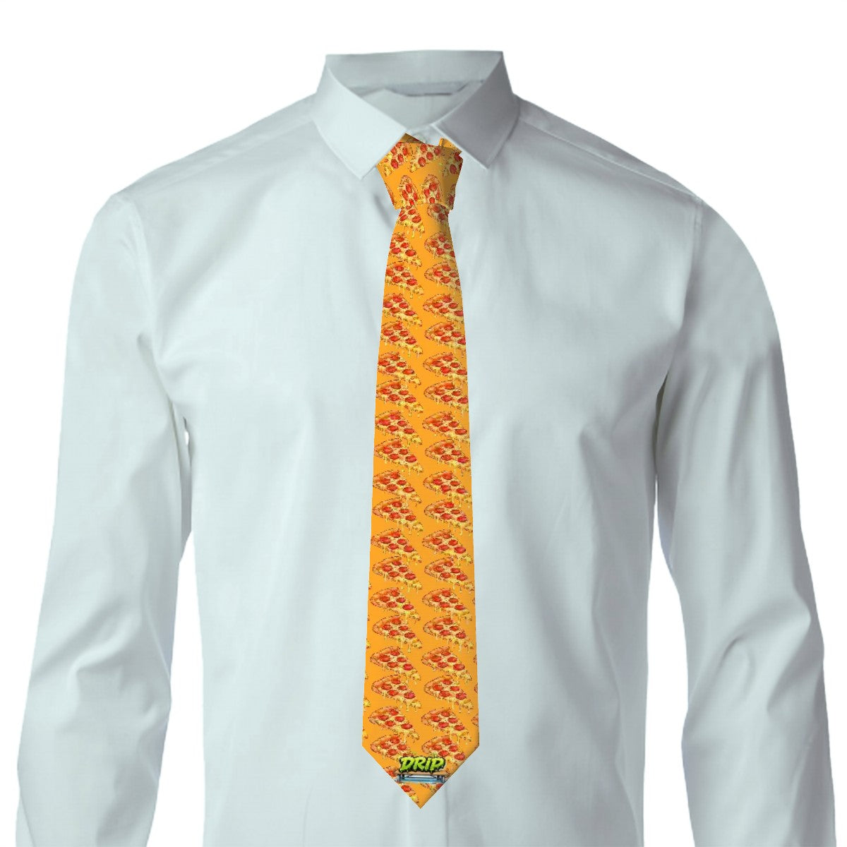 Game Day Tie - Pizza Orange