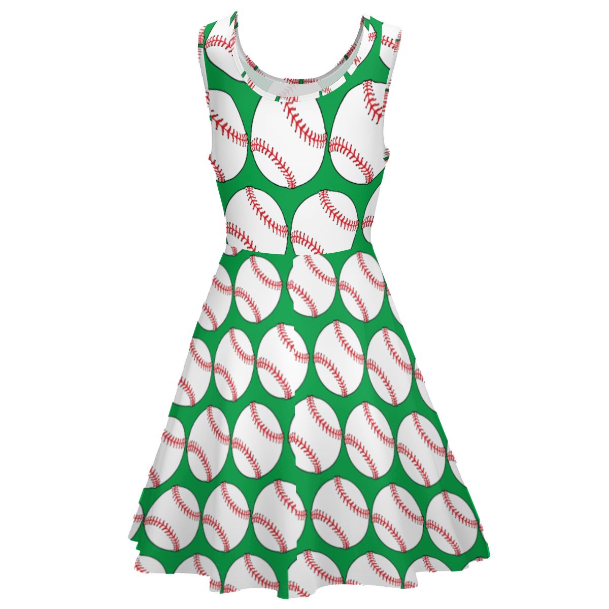 Women's Game Day Dress - Classic Baseball Green