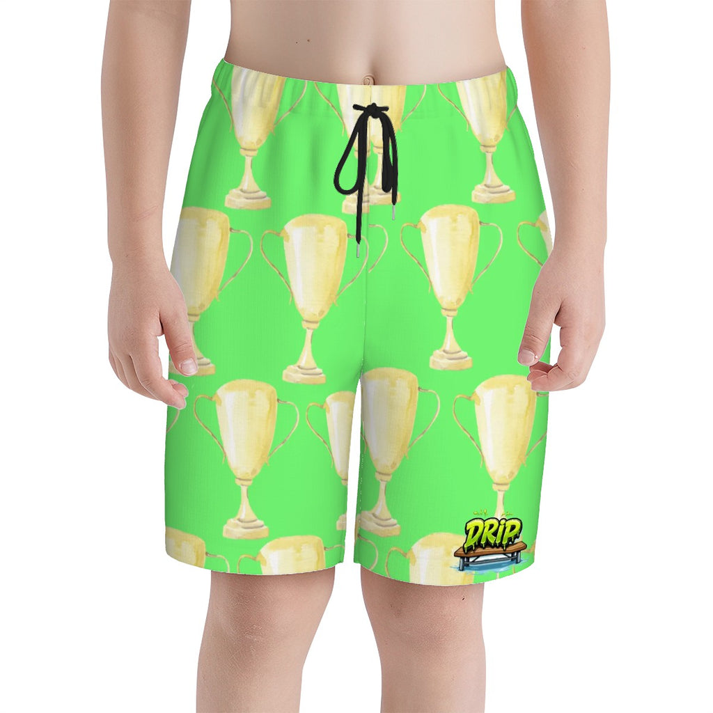 Youth Swim Shorts - Trophy Hot Green