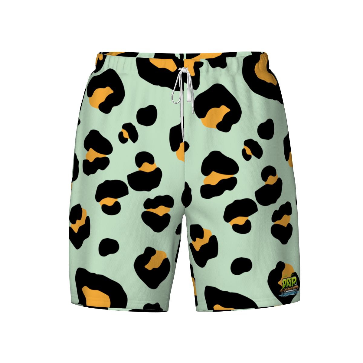W2W Pro Mesh Hybrid Shorts - Drip Bench Leopard Light Green