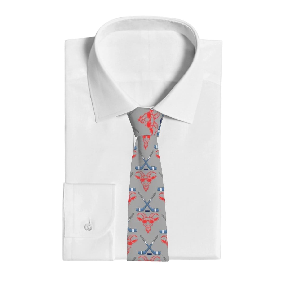 Game Day Tie - Hockey Goated Grey