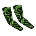 Drip Bench Performance Arm Sleeves - Basketball Neon Green Midnight