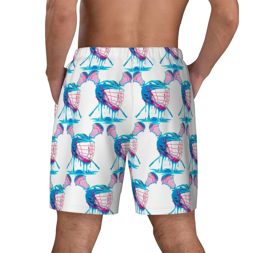 W2W Pro Mesh Hybrid Shorts - Lacrosse Helmet Sticks White