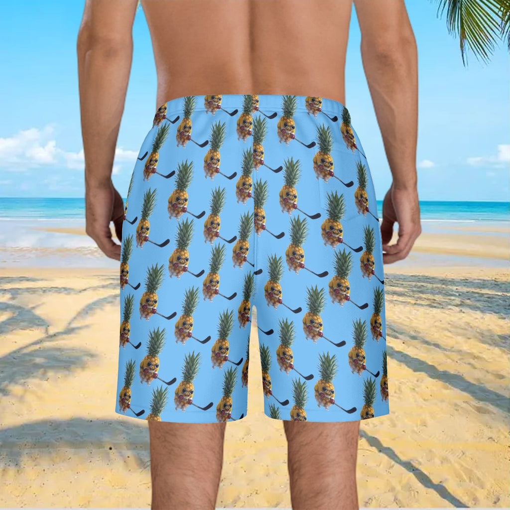 Men/Teen Swim Shorts - Piney Snipes Sky Blue