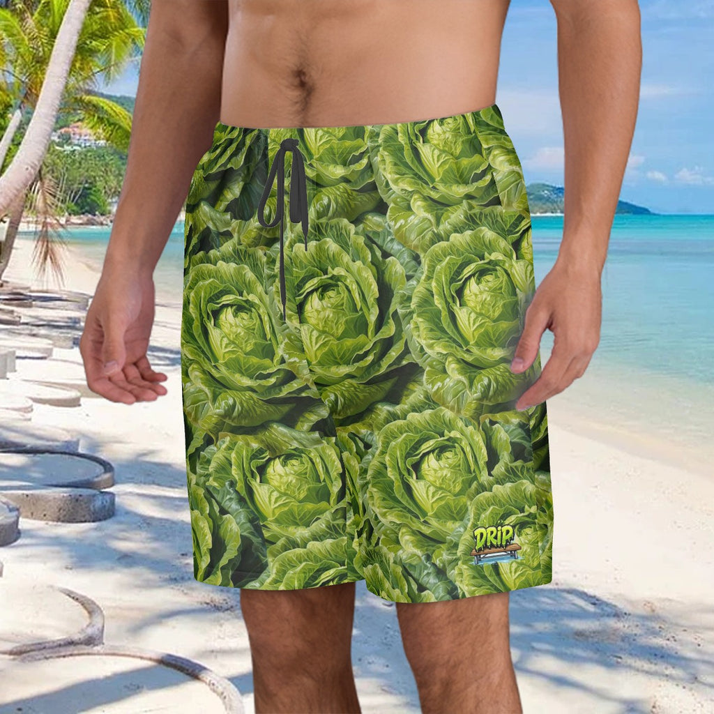 Men/Teen Swim Shorts - Lettuce Everywhere