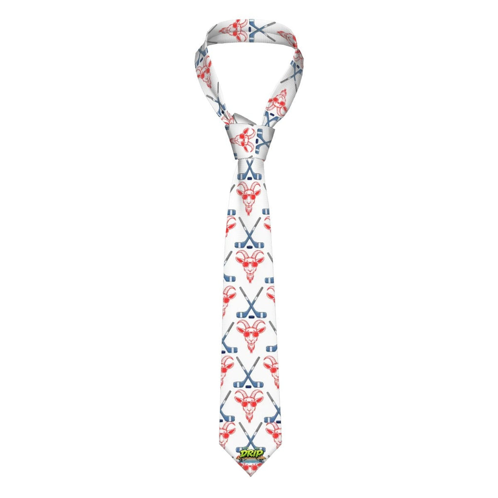 Game Day Tie - Hockey Goated White
